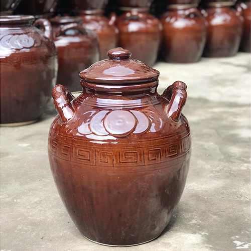 Chum sành gốm sứ Bát Tràng 100 lít - đựng rượu, gạo nâu