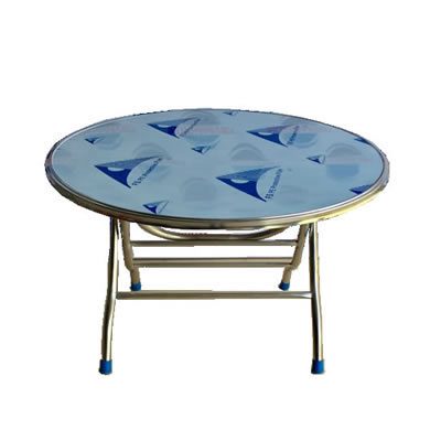 Bàn xếp tròn Inox 201 1m2 4 zem