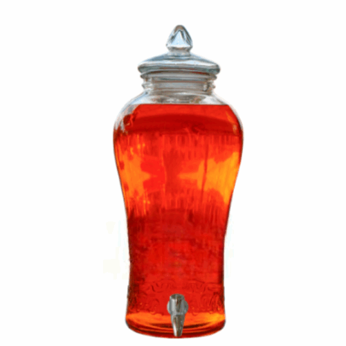 Bình thủy tinh 10 lit có vòi vân mây rựu sâm