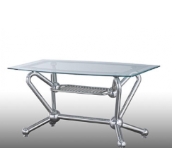 Bàn inox mặt kiếng Hwata BK11 304 90x150