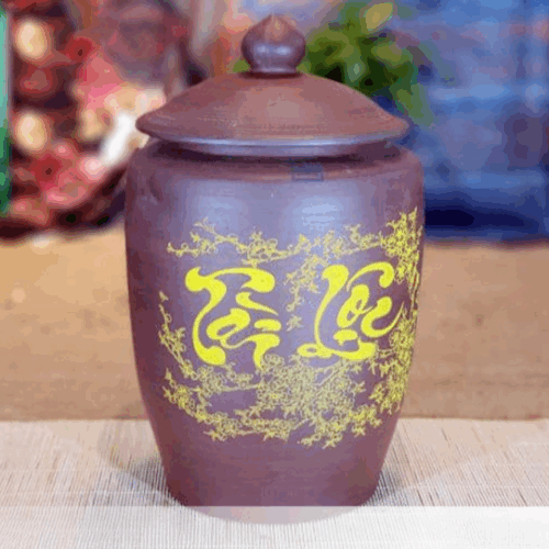 HŨ GẠO TÀI LỘC 10 LÍT CHUM SÀNH GỐM BÁT TRÀNG NẮP NHỌN KHÔNG TRÁNG MEN
