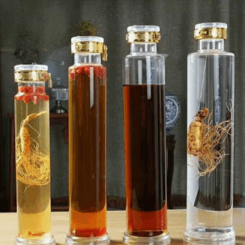 Bình thủy tinh 1 lít móc khóa ngâm rượu sâm
