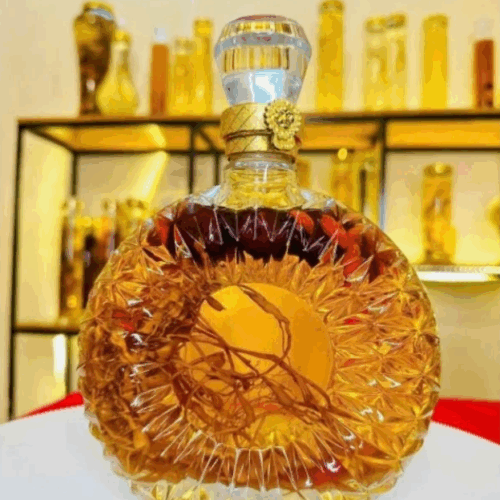 Chai thủy tinh đựng rượu 500ml (dáng tròn)