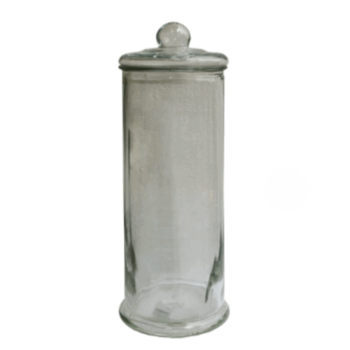 Bình thủy tinh 15L ống trụ trơn ngâm rượu sâm