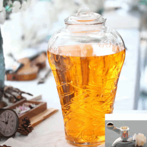 BÌNH NGÂM RƯỢU 5 LÍT CÓ VÒI HOẠ TIẾT LẠC ĐÀ