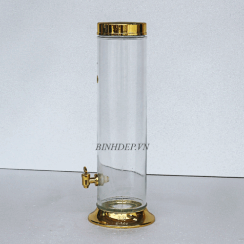 Bình thủy tinh 4.8 lít có vòi ngâm rượu sâm Phú Hòa Việt Nam