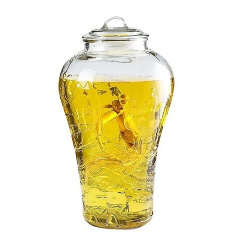Bình thủy tinh 10 lít lạc đà ngâm rượu sâm